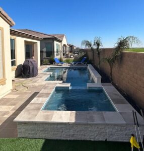 Pool and spa in Queen Creek AZ.