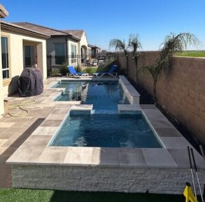 Pool and spa in Queen Creek AZ.