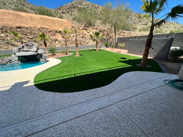 Landscape Design and artificial turf in Queen Creek AZ.