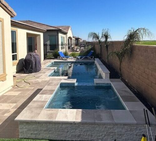 Pool and spa in Queen Creek AZ.