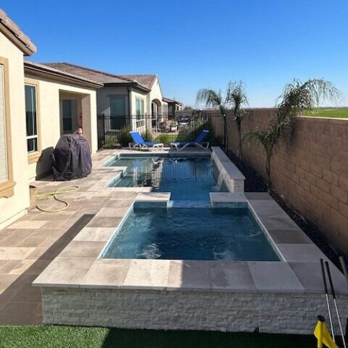 Richling Project 5 Pool and spa in Queen Creek AZ.