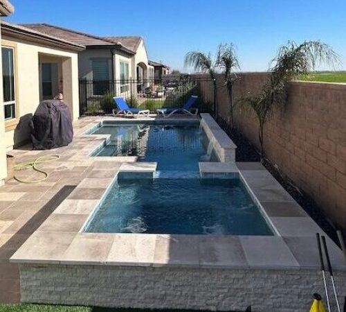 Pool and spa in Queen Creek AZ.