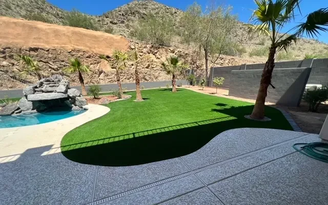 Landscape Design and artificial turf in Queen Creek AZ.